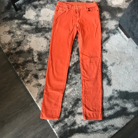 michael kors jeans orange